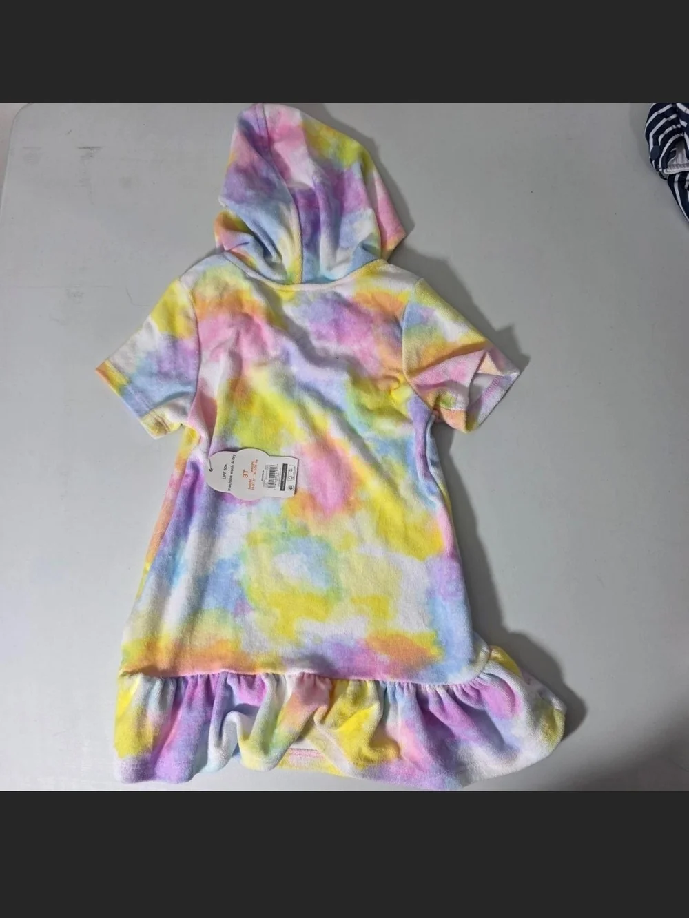 wonder nation Pastel Tie-Dye Hooded Cover-up Dress - Pink, Blue, Purple, Yellow
